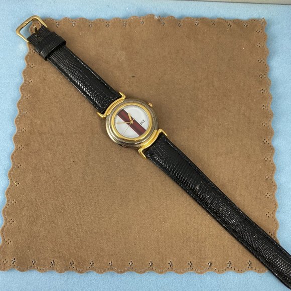 Vintage French JAZ Watch with Red Pearlescents